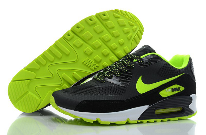 air max 90 noir et vert fluo